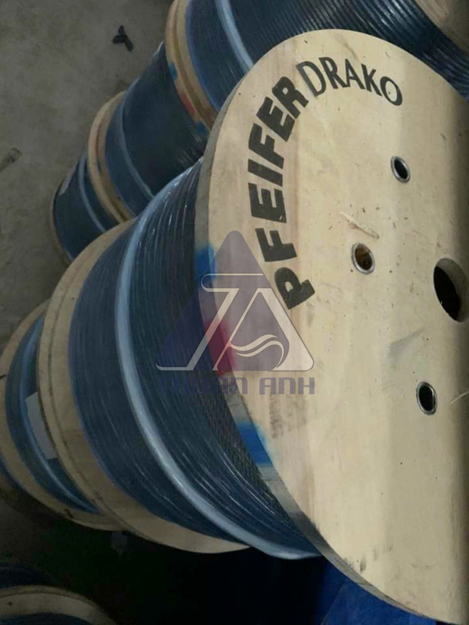 Cáp thép Drako 8x19(S) lõi bố (FC), 10mm, 1370/1770 N/mm2 