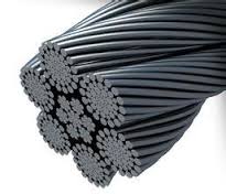 Wire rope 8x19(S)+FC, 10mm, 1770N/mm